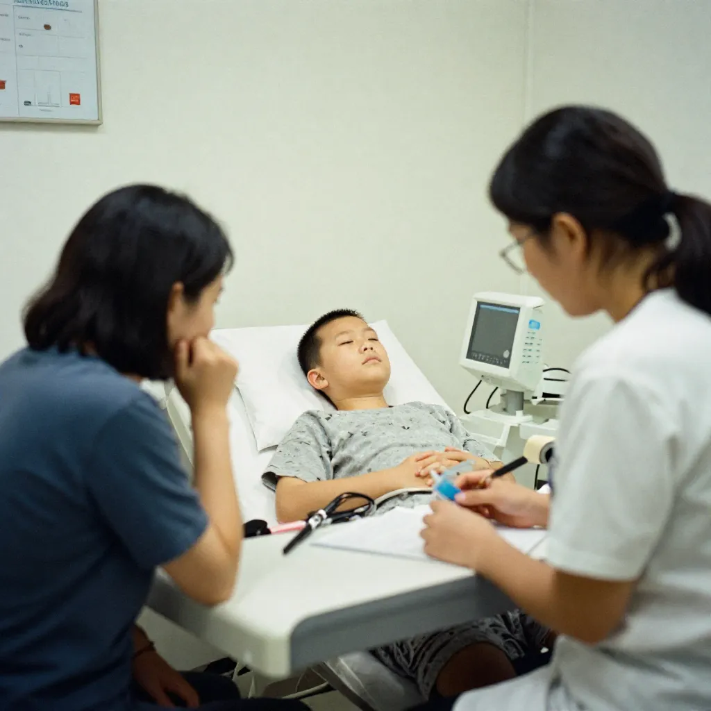 Team members discussing the setup of a calm interior space